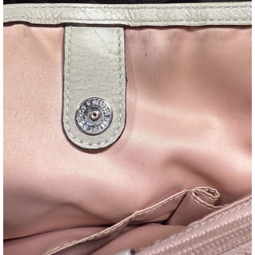 Coach Legacy Tote #19264 Leather Chalk Ivory‎ Pocket Shoulder Bag EUC - Picture 16 of 16